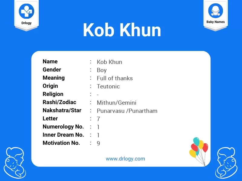 Kob Khun Name Meaning